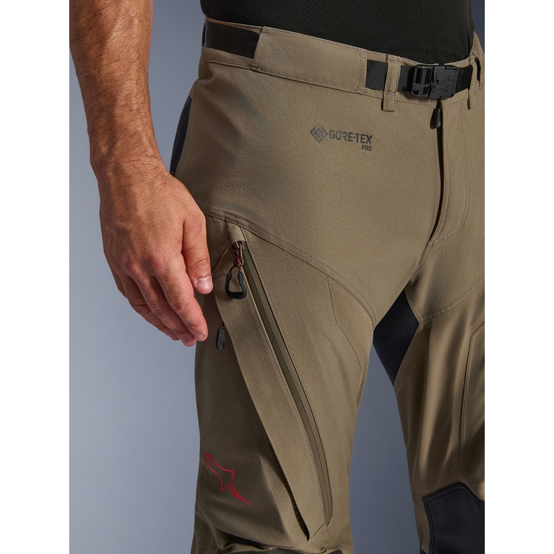 Pantalones de moto Alpinestar Nazca 3L Gore-Tex PRO color marrón claro-negro