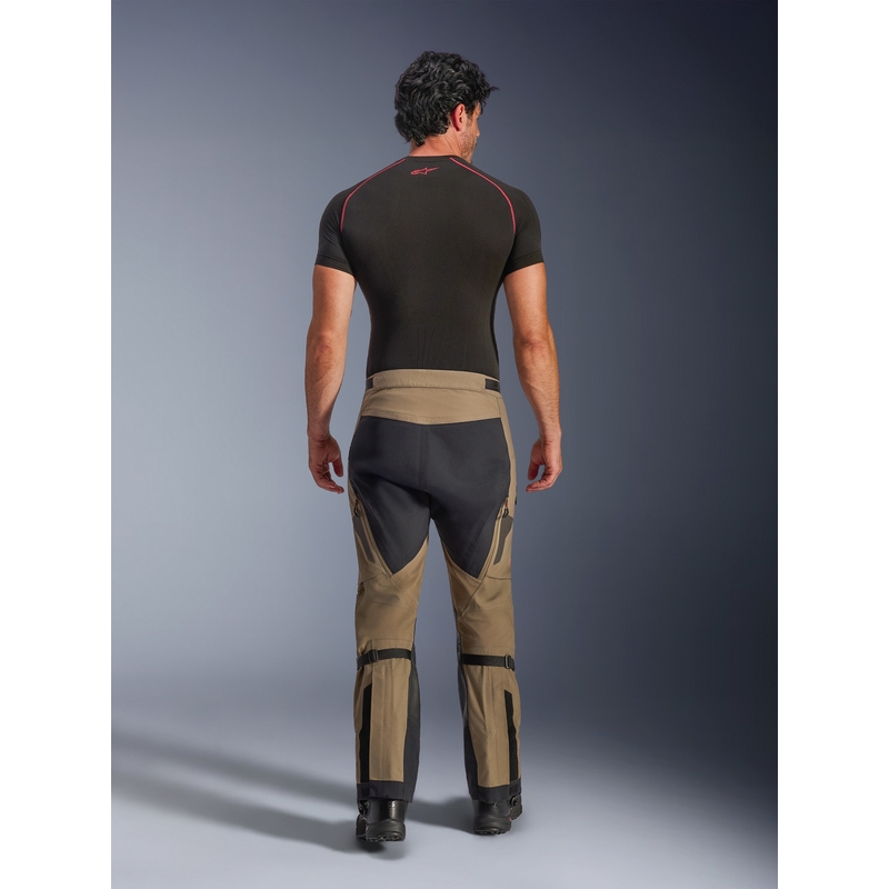 Pantalones de moto Alpinestar Nazca 3L Gore-Tex PRO color marrón claro-negro