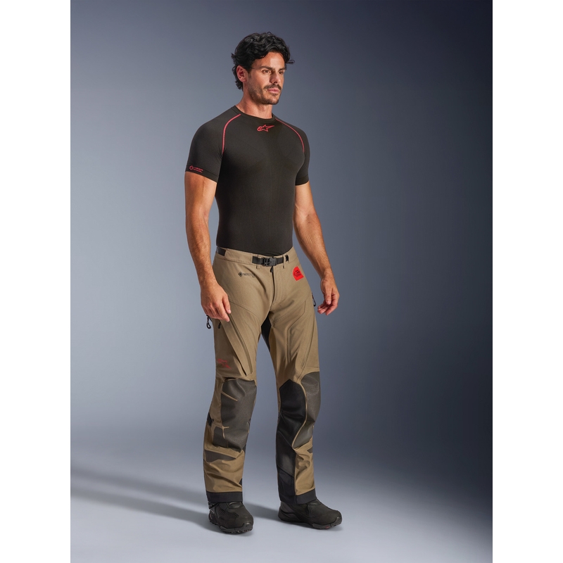 Pantalones de moto Alpinestar Nazca 3L Gore-Tex PRO color marrón claro-negro