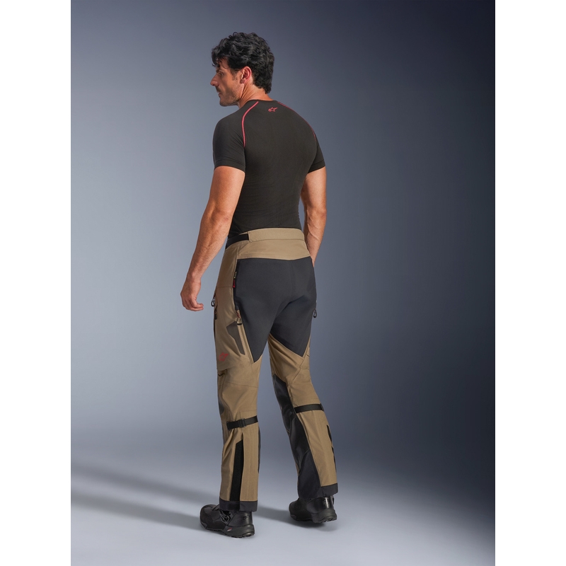 Pantalones de moto Alpinestar Nazca 3L Gore-Tex PRO color marrón claro-negro