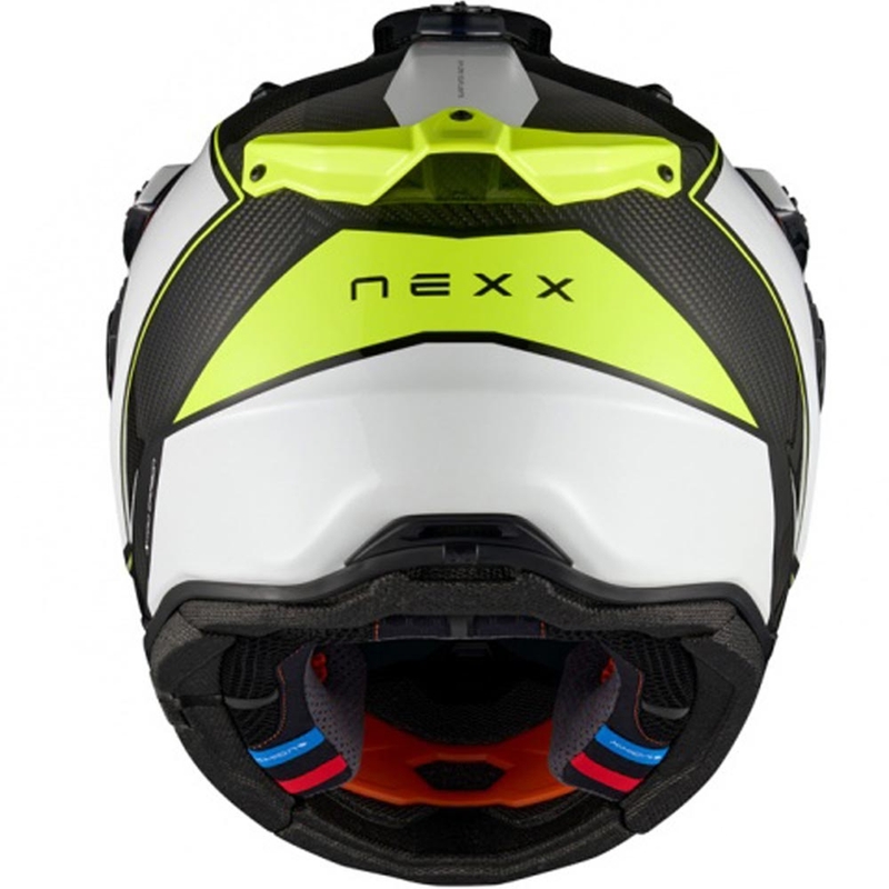 Casco de moto enduro Nexx X.Rally Raid blanco-amarillo fluo