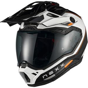 Casco de moto enduro Nexx X.Rally Raid blanco-naranja