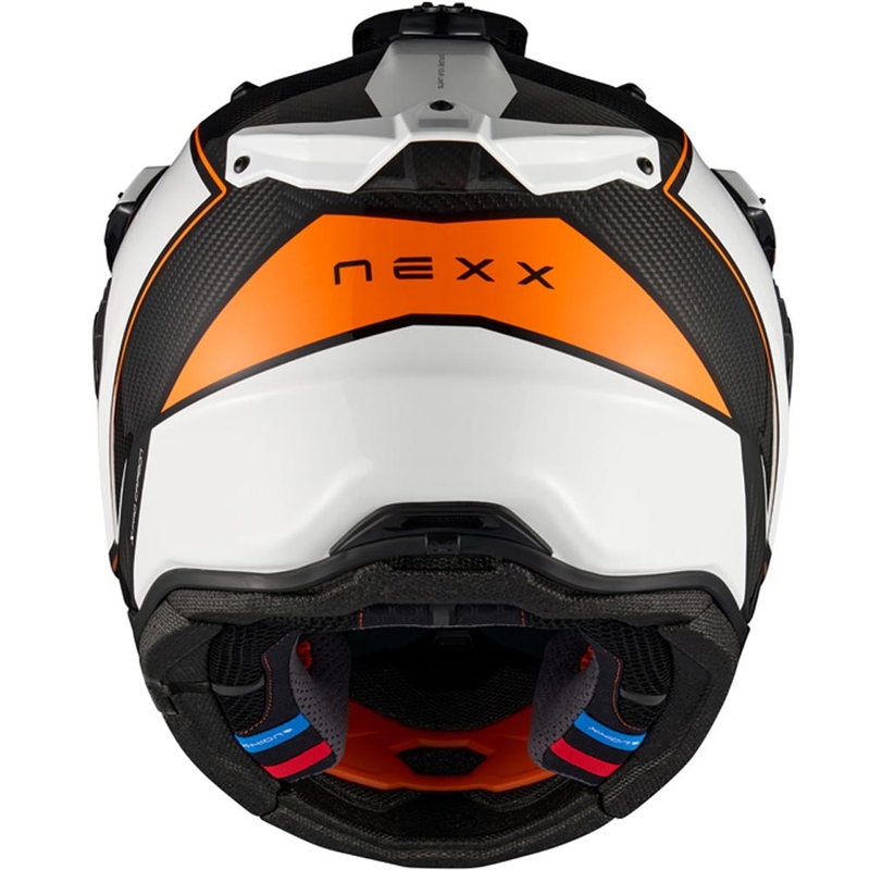Casco de moto enduro Nexx X.Rally Raid blanco-naranja