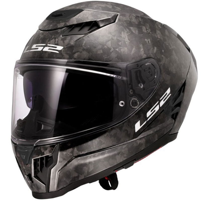 Casco integral de motocicleta LS2 FF807 Dragon de carbono forjado