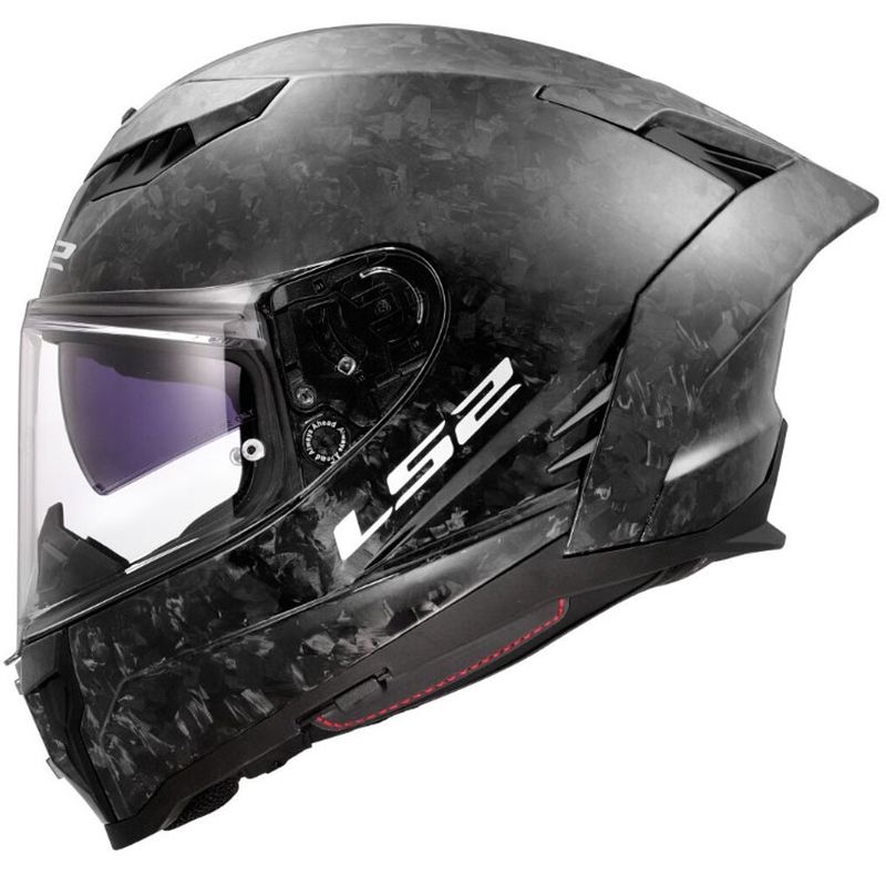 Casco integral de motocicleta LS2 FF807 Dragon de carbono forjado