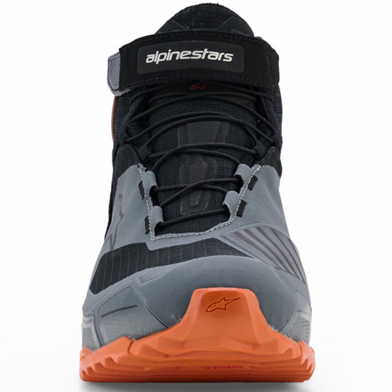 Botas de moto Alpinestars CR-X Drystar negro-gris oscuro-naranja