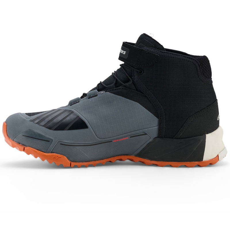 Botas de moto Alpinestars CR-X Drystar negro-gris oscuro-naranja