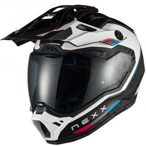 Casco de moto enduro Nexx X.Rally Raid azul-rosa