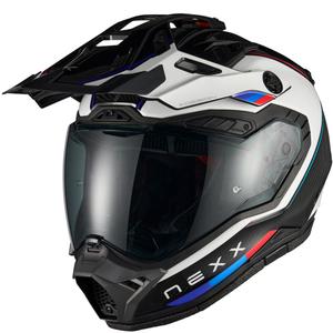 Casco de moto enduro Nexx X.Rally Raid azul-rojo