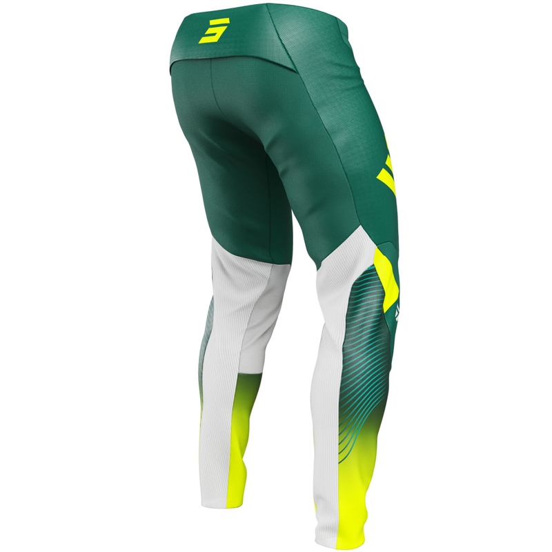 Pantalones de motocross Shot Contact GP 26 verde-amarillo neón
