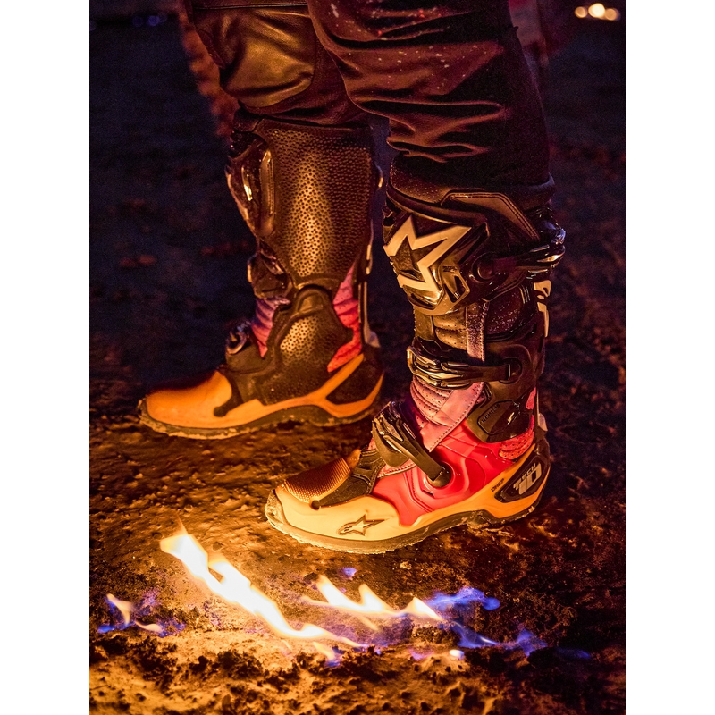 Botas de moto Alpinestars Tech 10 Limited Edition Black Hole de color negro