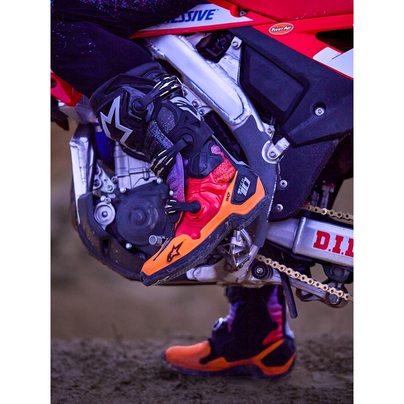 Botas de moto Alpinestars Tech 10 Limited Edition Black Hole de color negro