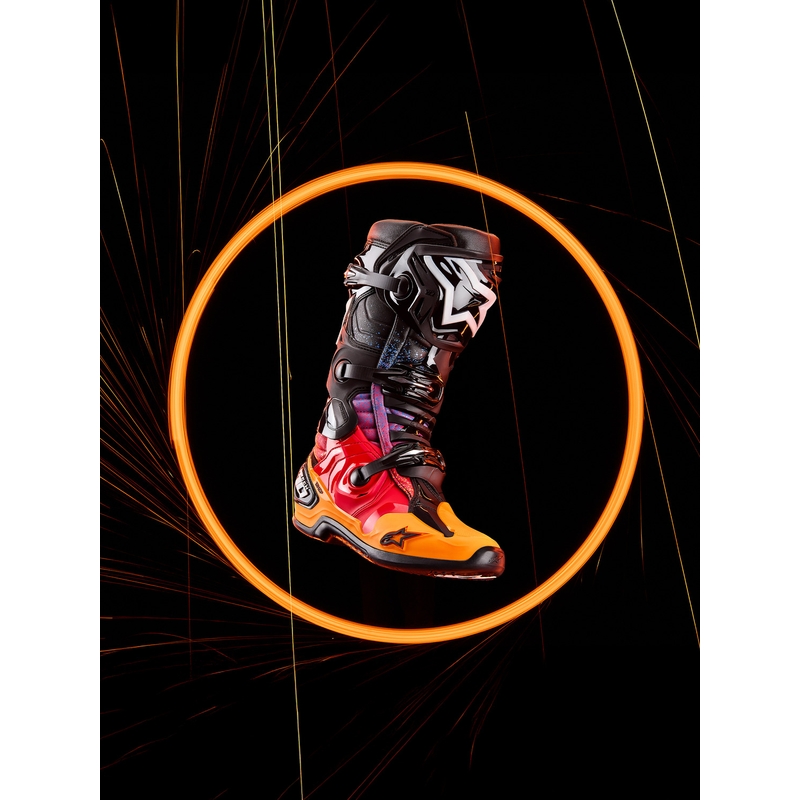Botas de moto Alpinestars Tech 10 Limited Edition Black Hole de color negro