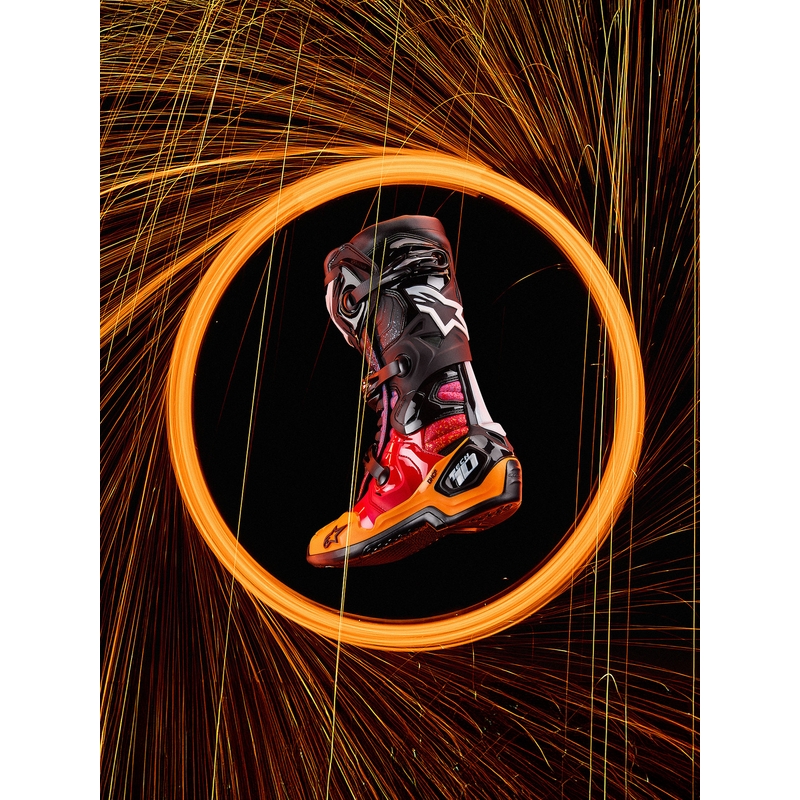Botas de moto Alpinestars Tech 10 Limited Edition Black Hole de color negro