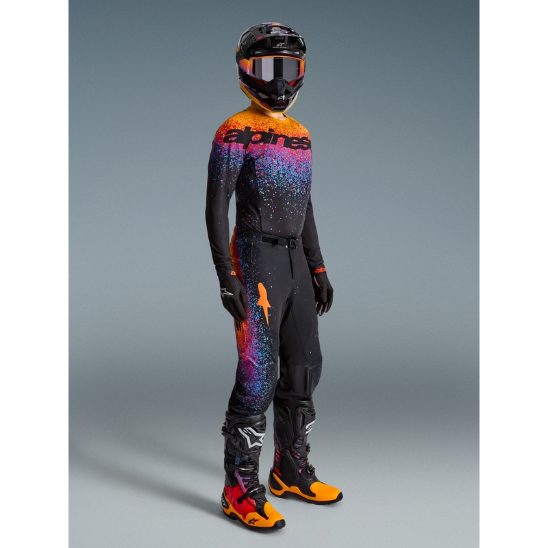 Camiseta de motocross Alpinestars Supertech edición limitada Black Hole de color negro