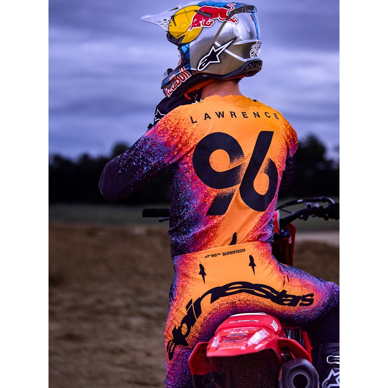 Camiseta de motocross Alpinestars Supertech edición limitada Black Hole de color negro