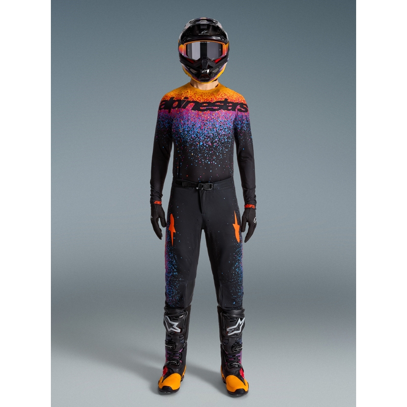 Camiseta de motocross Alpinestars Supertech edición limitada Black Hole de color negro