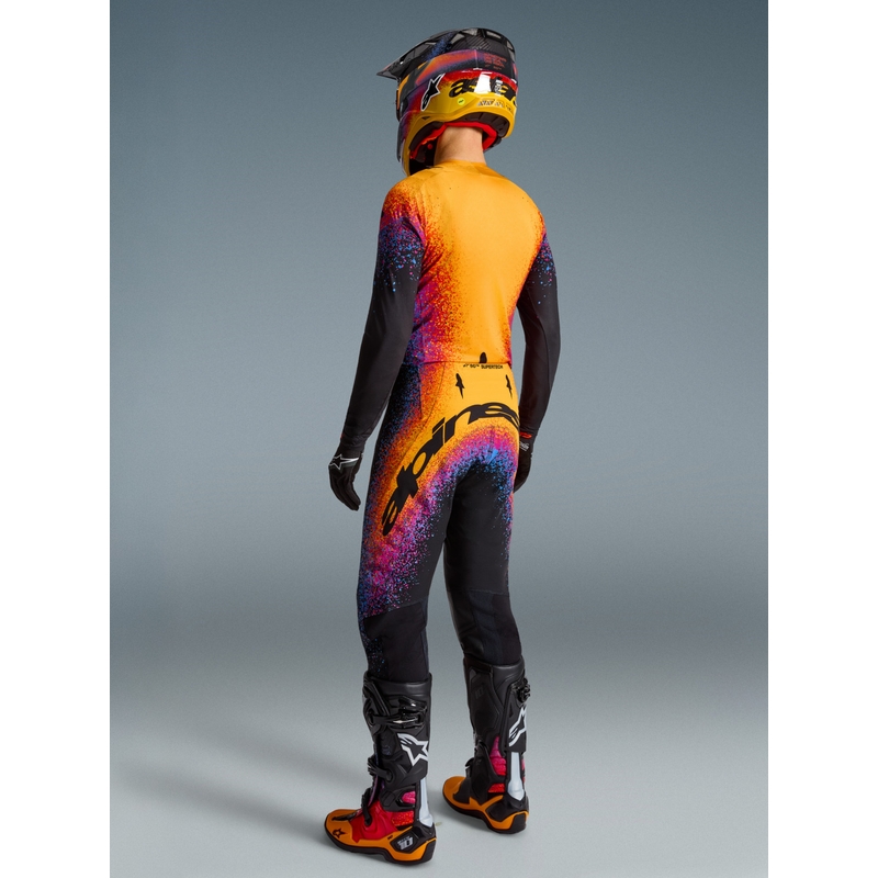 Camiseta de motocross Alpinestars Supertech edición limitada Black Hole de color negro