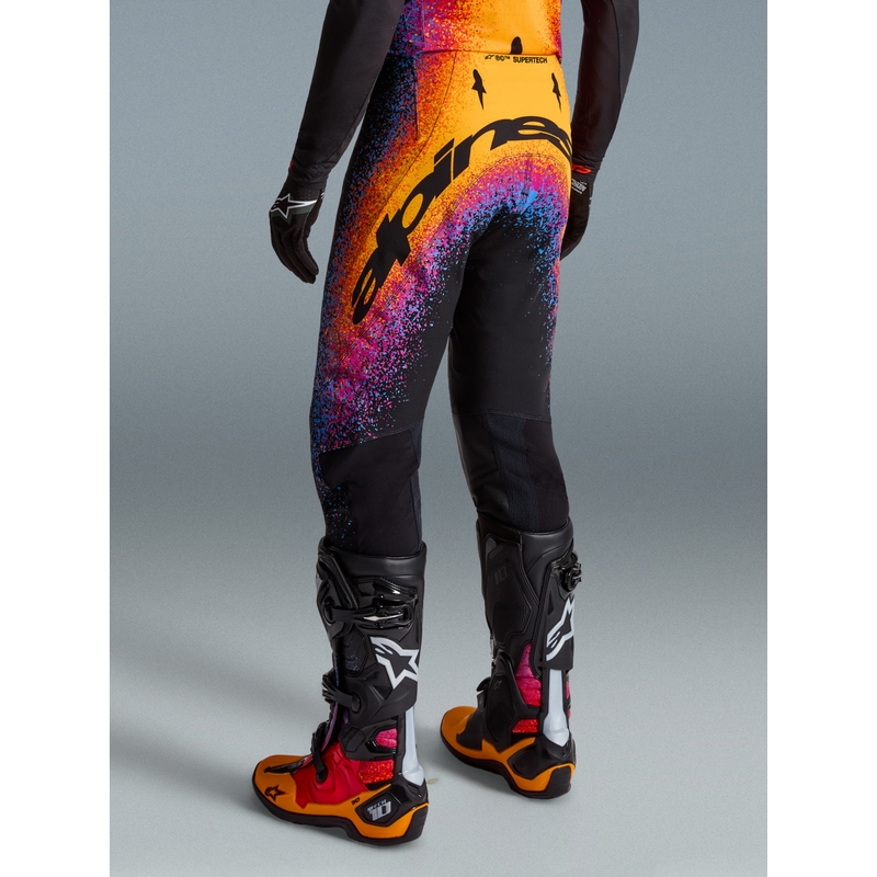 Pantalones de motocross Alpinestars Supertech Limited Edition Black Hole - Negro
