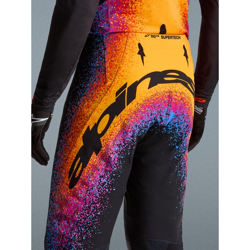 Pantalones de motocross Alpinestars Supertech Limited Edition Black Hole - Negro