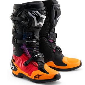 Botas de moto Alpinestars Tech 10 Limited Edition Black Hole, color negro y multicolor