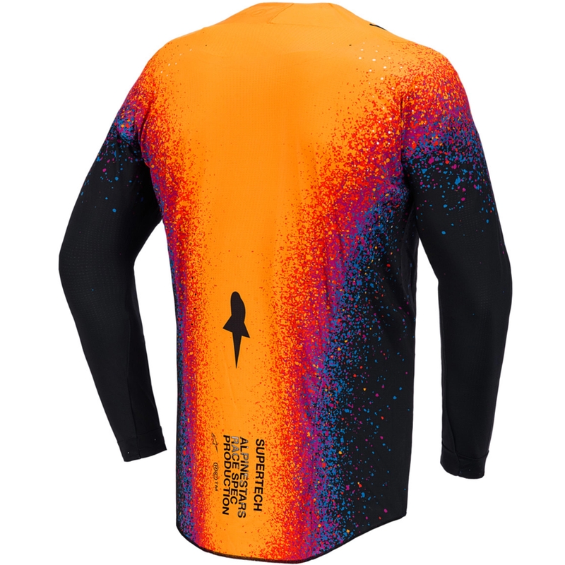 Camiseta de motocross Alpinestars Supertech edición limitada Black Hole de color negro