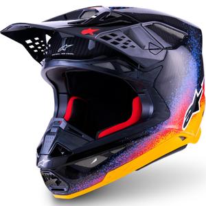 Casco de motocross Alpinestars Supertech S-M10 edición limitada Black Hole color negro