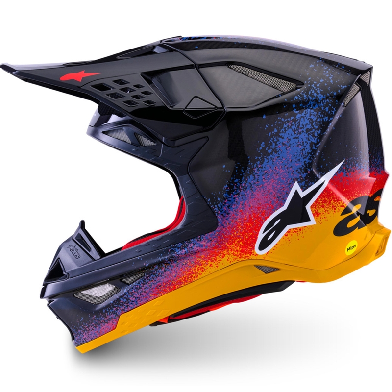 Casco de motocross Alpinestars Supertech S-M10 edición limitada Black Hole color negro