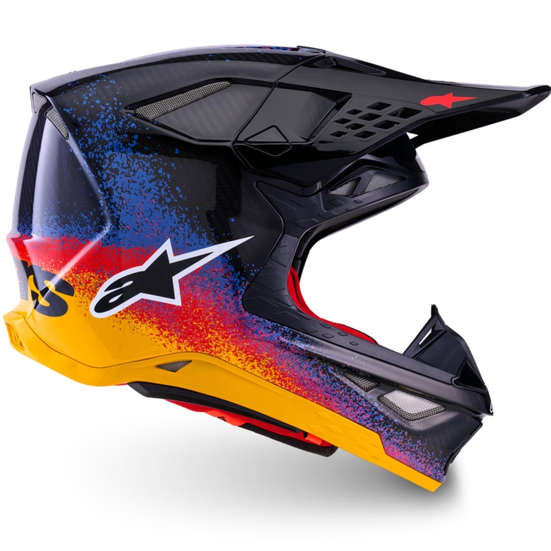 Casco de motocross Alpinestars Supertech S-M10 edición limitada Black Hole color negro