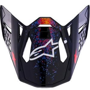 Visera para casco de motocicleta Alpinestars Supertech S-M10 edición limitada Black Hole, color negro