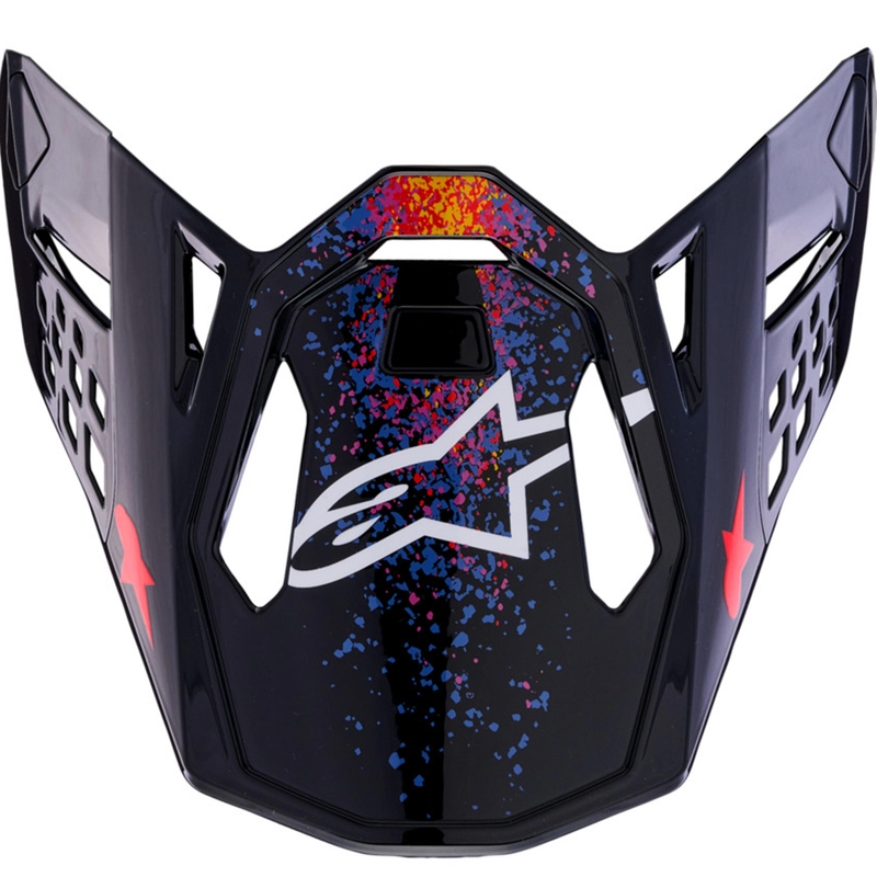 Visera para casco de motocicleta Alpinestars Supertech S-M10 edición limitada Black Hole, color negro