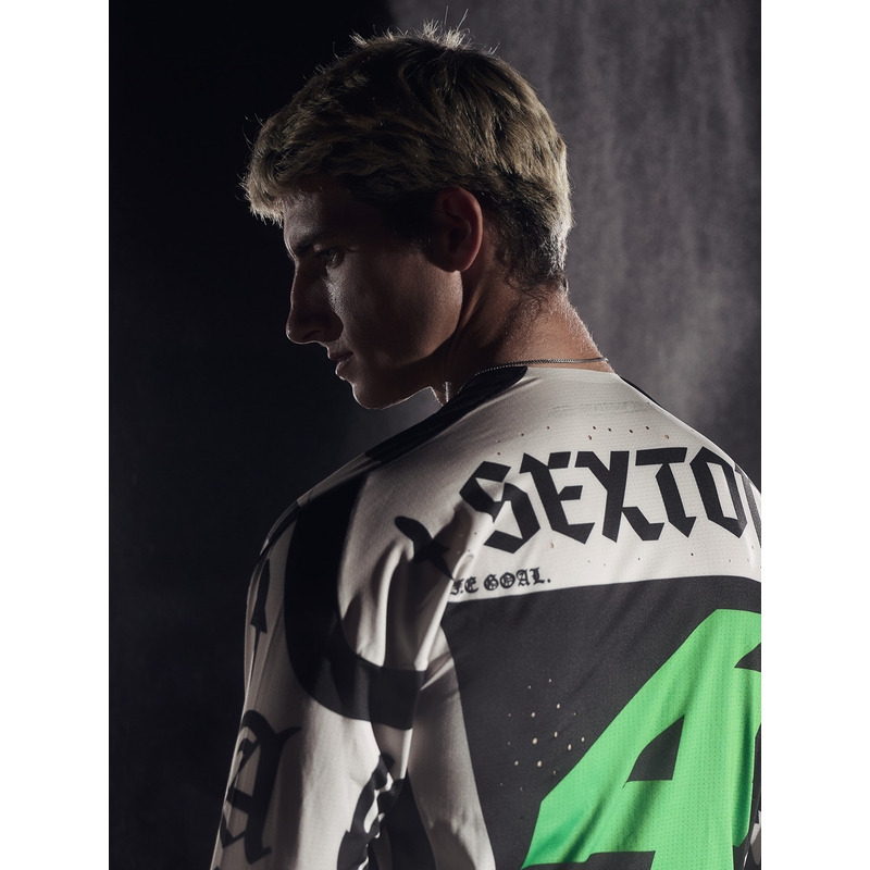 Camiseta de motocross Alpinestars Techstar edición limitada Wolf Dust negro arena