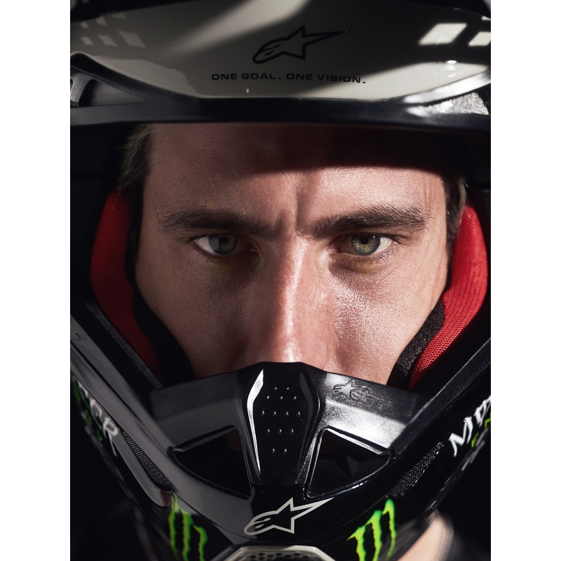 Camiseta de motocross Alpinestars Techstar edición limitada Wolf Dust negro arena