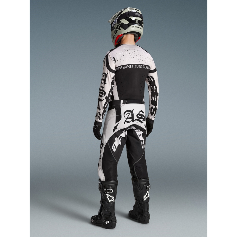 Camiseta de motocross Alpinestars Techstar edición limitada Wolf Dust negro arena