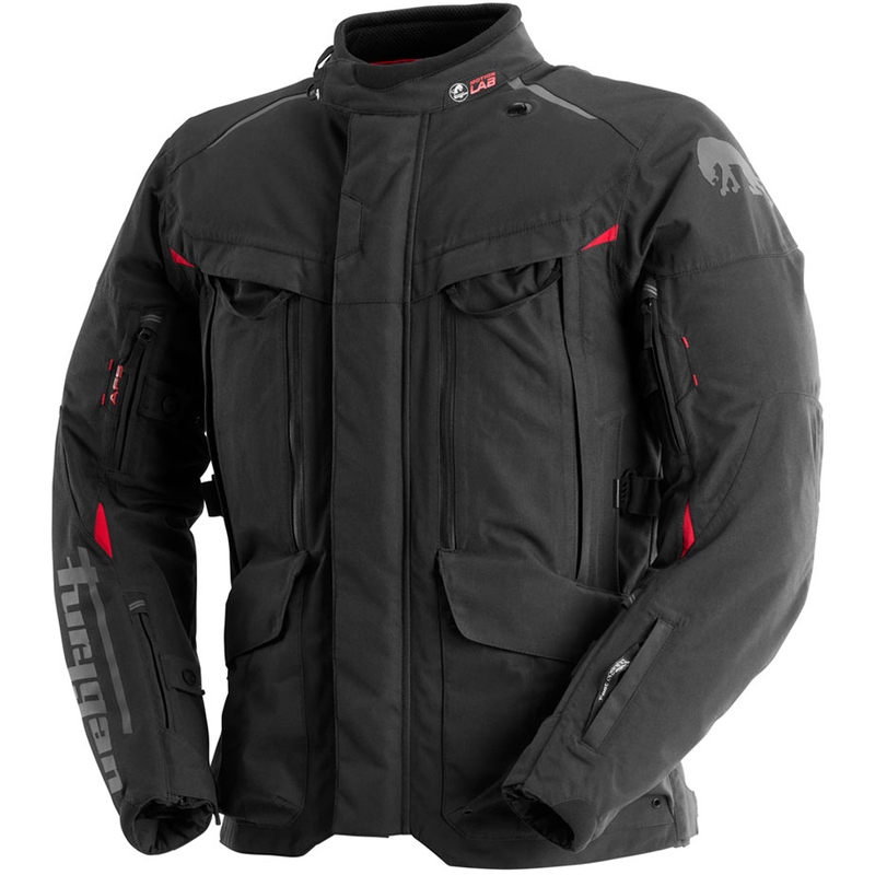 Chaqueta de moto Furygan CHALLENGER 3C PRIMALOFT® negra y roja