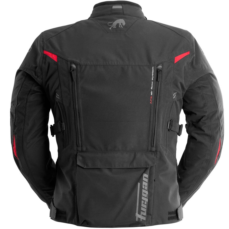 Chaqueta de moto Furygan CHALLENGER 3C PRIMALOFT® negra y roja