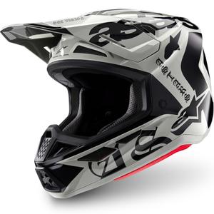 Casco de motocross Alpinestars Supertech S-M7 edición limitada Wolf Dust negro arena
