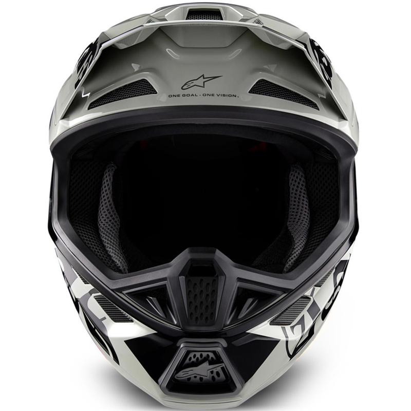 Casco de motocross Alpinestars Supertech S-M7 edición limitada Wolf Dust negro arena