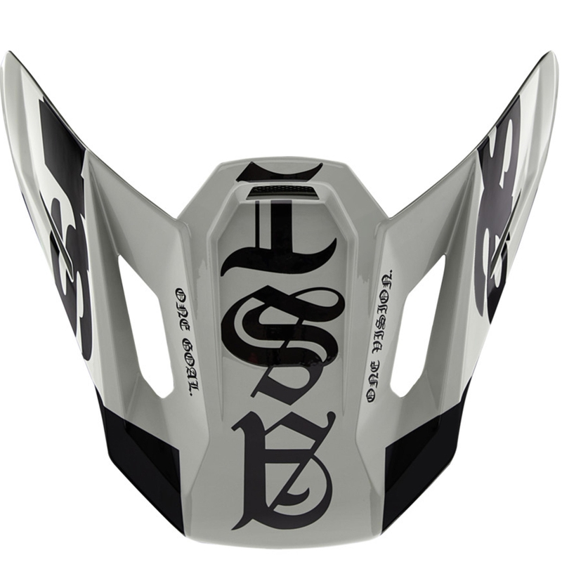 Visera para casco de moto Alpinestars Supertech S-M7 edición limitada Wolf Dust negro arena