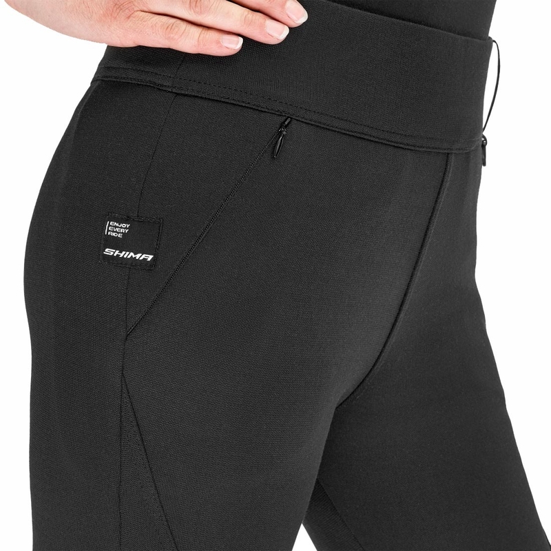 Pantalones de moto largos para mujer Shima Vesper negros