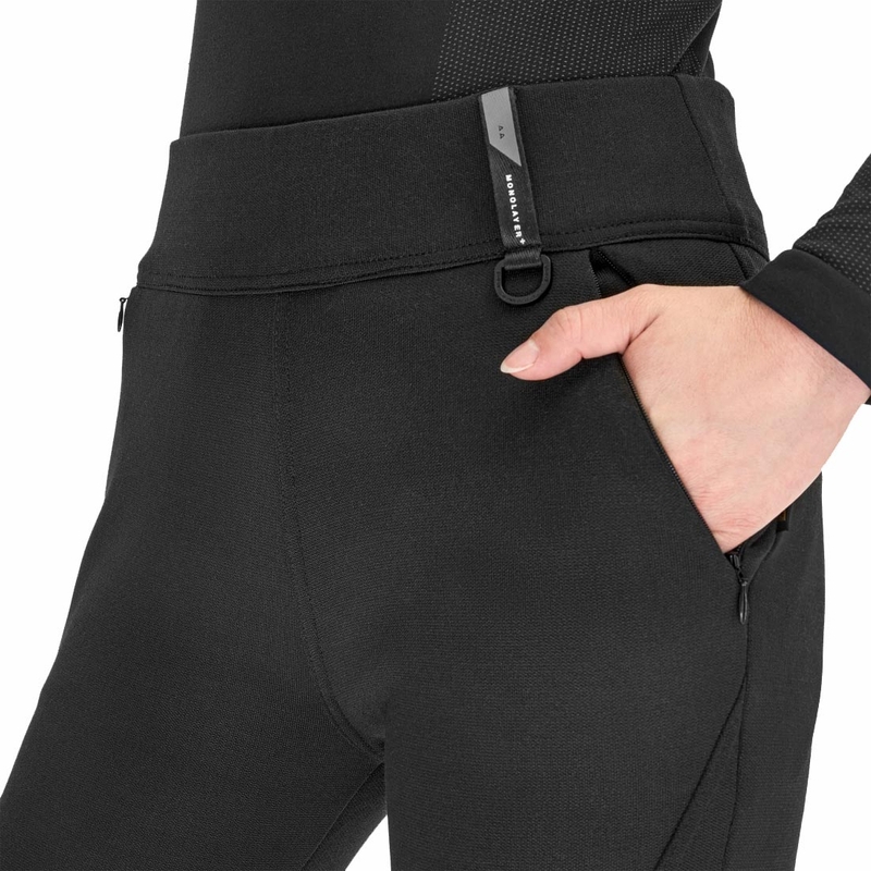 Pantalones de moto largos para mujer Shima Vesper negros