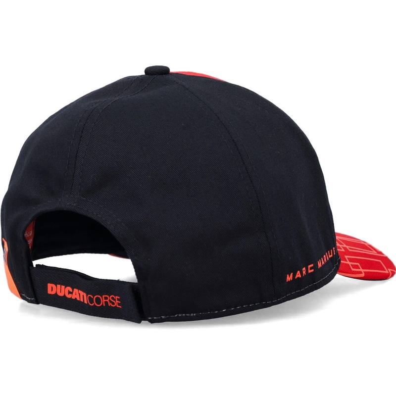 Gorra Ducati Corse Marc Marquez 93 Box Logo negro-rojo