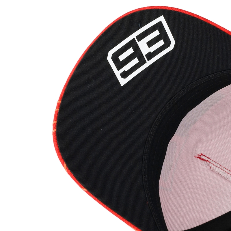 Gorra Ducati Corse Marc Marquez 93 Box Logo negro-rojo