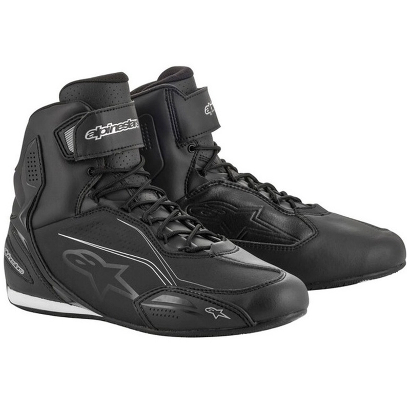 Botas de moto Alpinestars Stella Faster para mujer en negro y plata