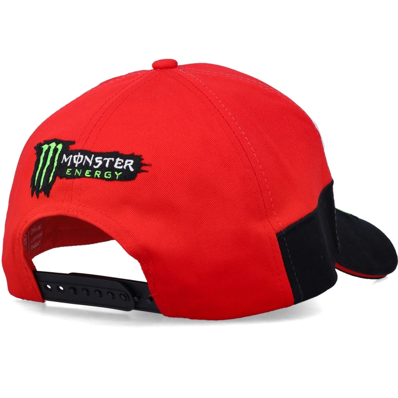 Gorra Ducati Corse Monster Diagonal negra y roja