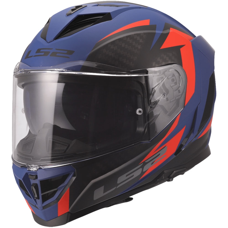Casco integral de motocicleta LS2 FF818 Storm III Dynamo azul-rojo