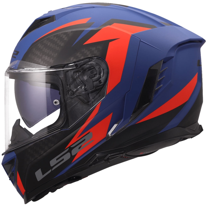 Casco integral de motocicleta LS2 FF818 Storm III Dynamo azul-rojo