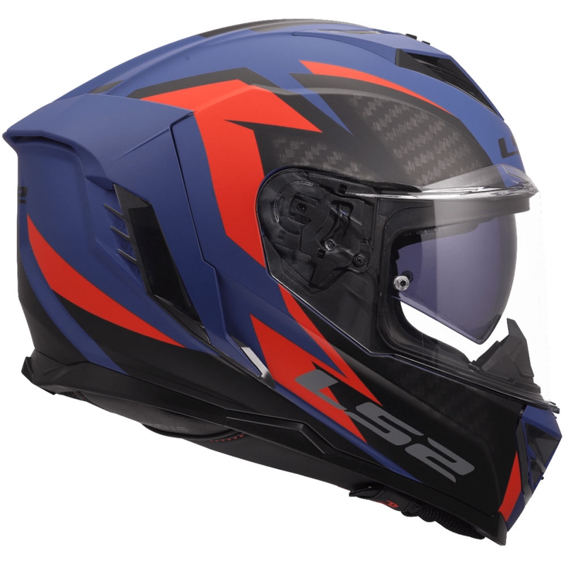 Casco integral de motocicleta LS2 FF818 Storm III Dynamo azul-rojo