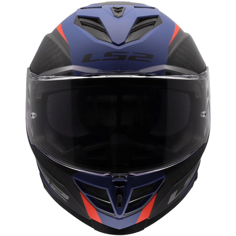 Casco integral de motocicleta LS2 FF818 Storm III Dynamo azul-rojo