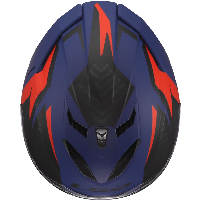 Casco integral de motocicleta LS2 FF818 Storm III Dynamo azul-rojo
